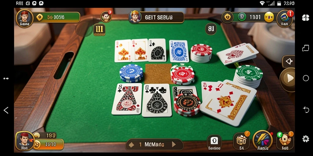 Tampilan menarik gameplay Gaple di 8II dengan teman-teman.