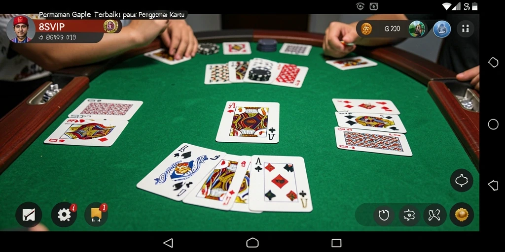 Tampilan gameplay Gaple yang seru dan interaktif di 8SVIP.