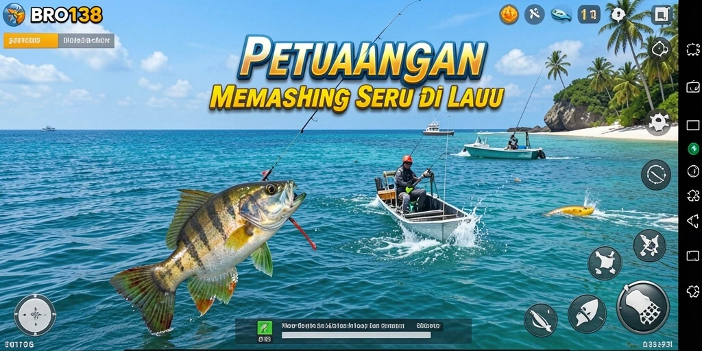Tampilkan gameplay nyata memancing yang mengasyikkan di BRO138.