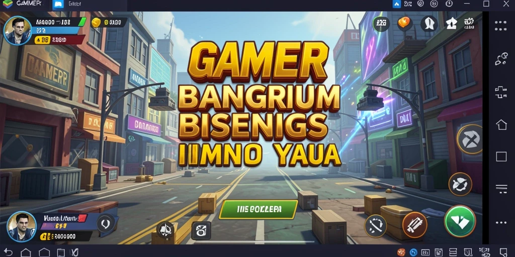 Screenshot GAMERP menunjukkan gameplay membangun dan mengelola bisnis Tycoon.