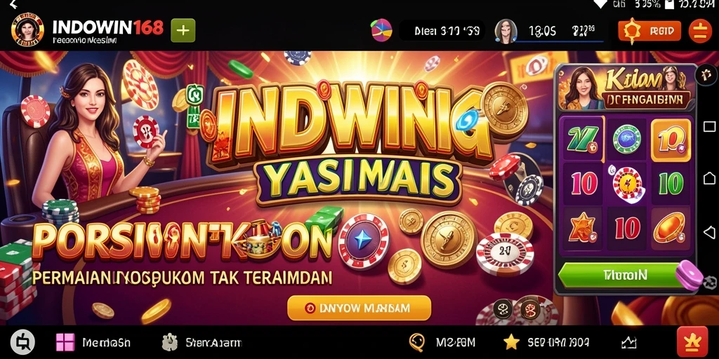 Tampilan gameplay menarik di aplikasi Kasino INDOWIN168.