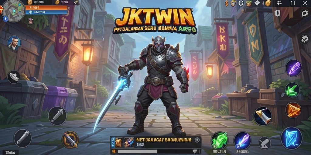 Tampilan gameplay JKTWIN yang epik dan penuh aksi.