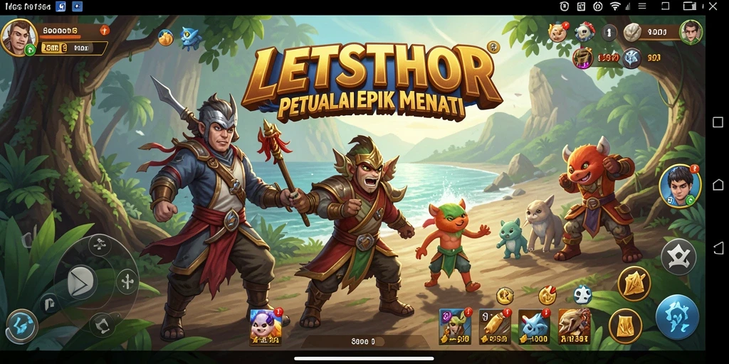Gameplay menegangkan di dunia petualangan LETSTHOR.