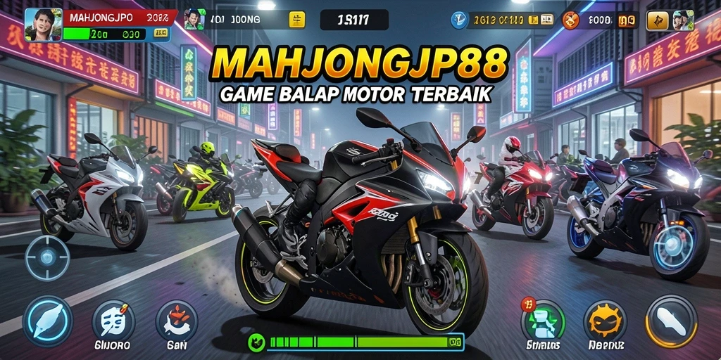 Gameplay seru di <strong>MAHJONGJP88</strong> dengan motor balap yang menawan.