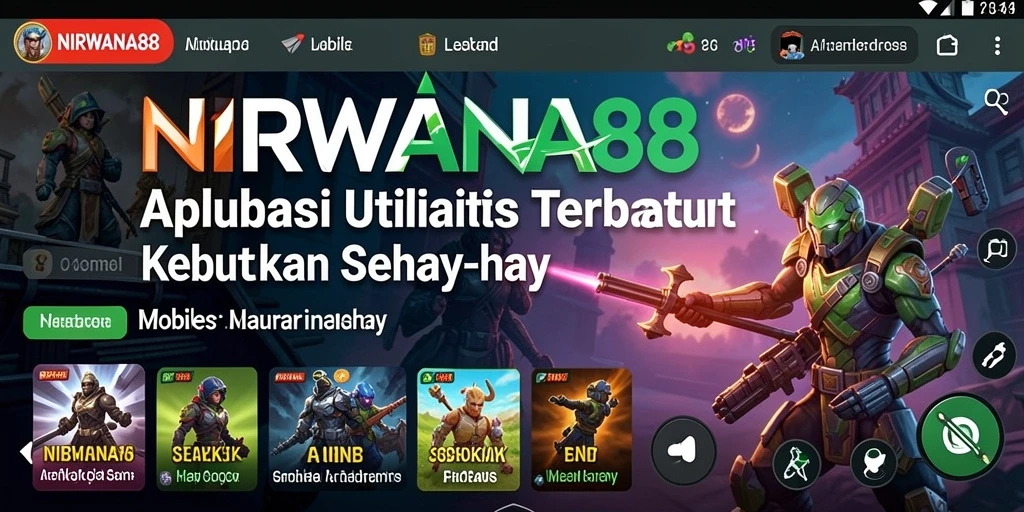 Tampilan antarmuka utama NIRWANA88 yang sederhana dan fungsional.