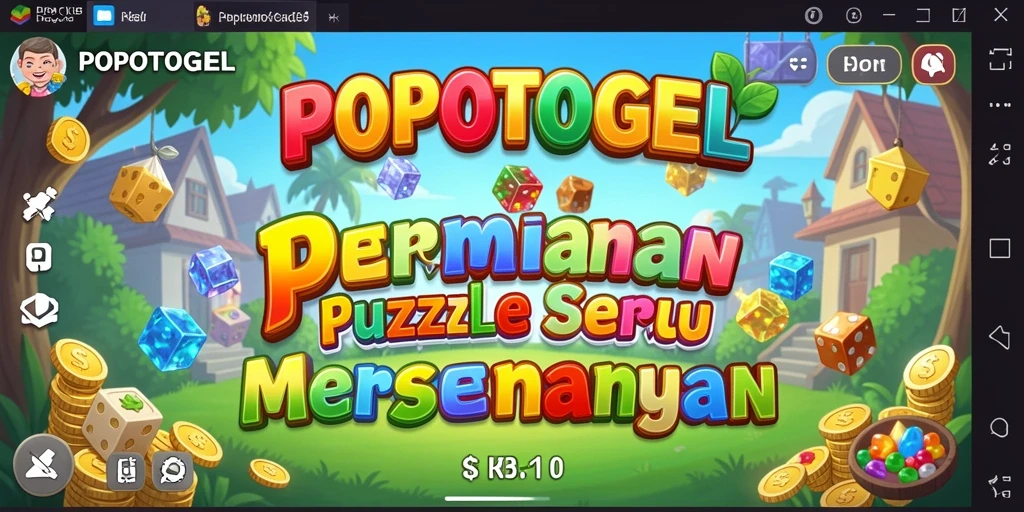 Screenshot utama <strong>POPOTOGEL</strong> menampilkan gameplay puzzle yang menarik.