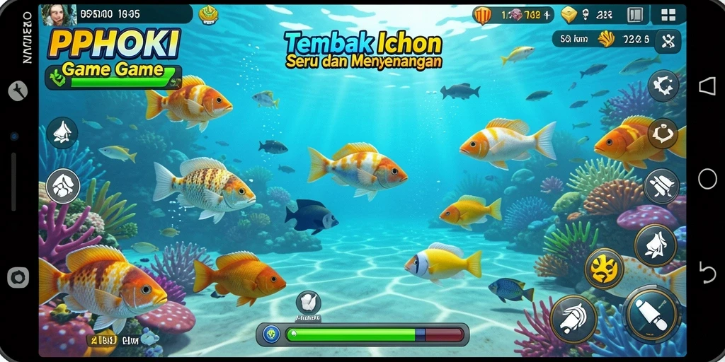Gameplay seru Tembak Ikan dengan grafis menarik.
