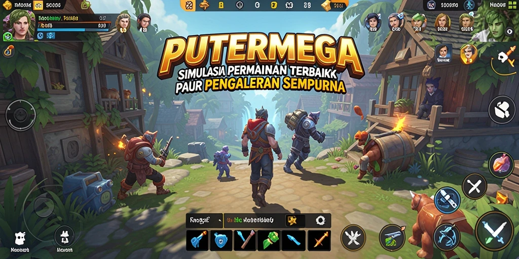 Tangkapan layar utama PUTERMEGA menampilkan pengalaman gameplay Simulation yang mendebarkan.