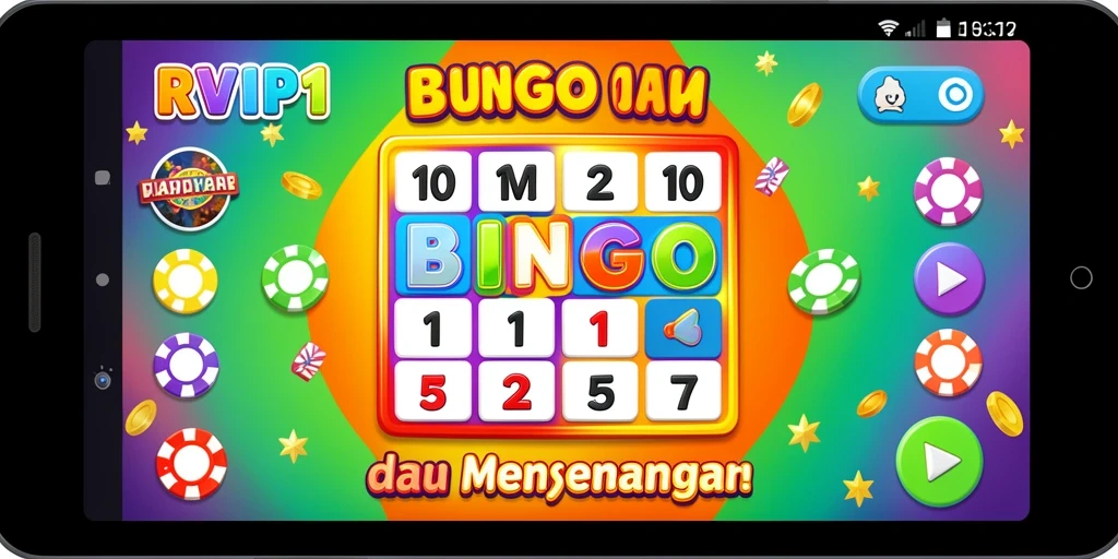 Tampilan utama gameplay Bingo di RVIP1 yang seru dan interaktif.