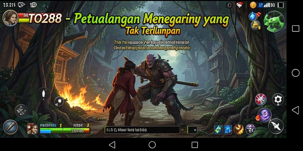 Tangkapan layar TO288 menunjukkan aksi mendebarkan saat menjelajahi dunia petualangan.
