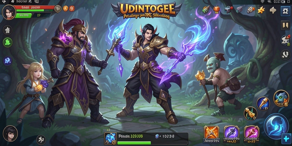 Tampilan gameplay petualangan seru di UDINTOGEL.